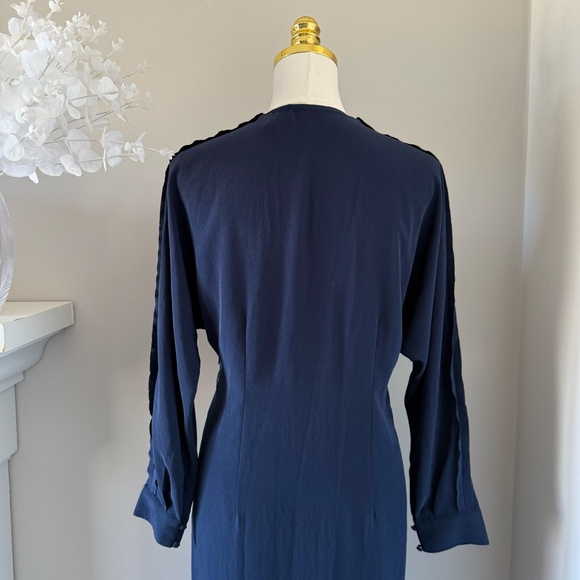 Sachin + Babi Evening Gown in Navy Blue, Sz 6 - Picture 11 of 13